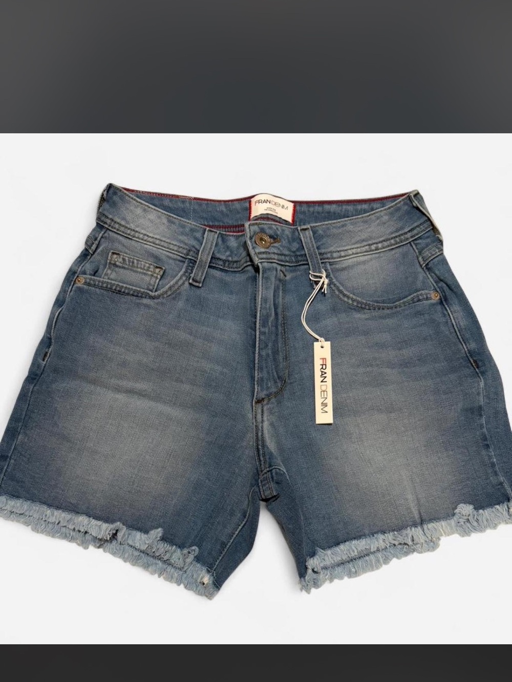 NWT Fran Denim "Lauren" Athletic Fit Shorts Size 26